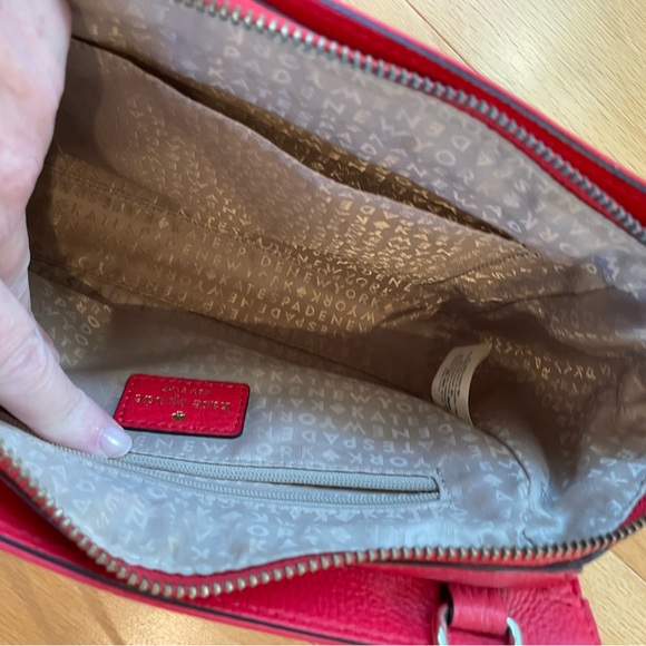 Kate Spade Red Crossbody leather bag. - Picture 4 of 5